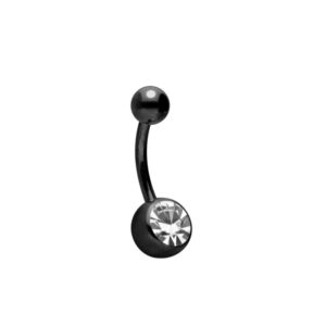 Titan Bauchschmuck mit Kristall im Piercing Center Aurich