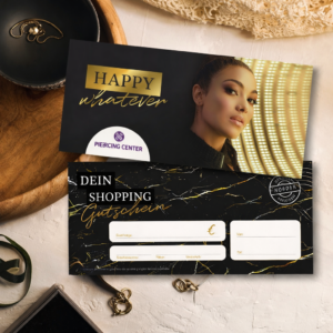 <center>Piercing Gutschein<center>Hot Style<center>