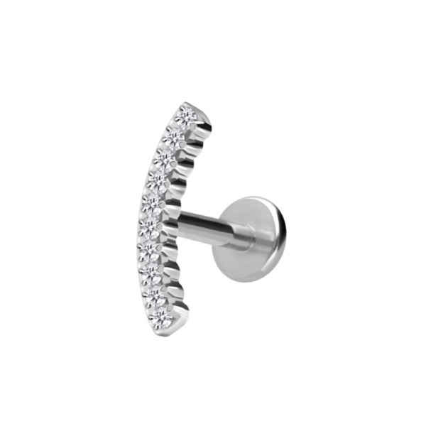 Piercing Labret Kristallbogen im Piercing Center Aurich