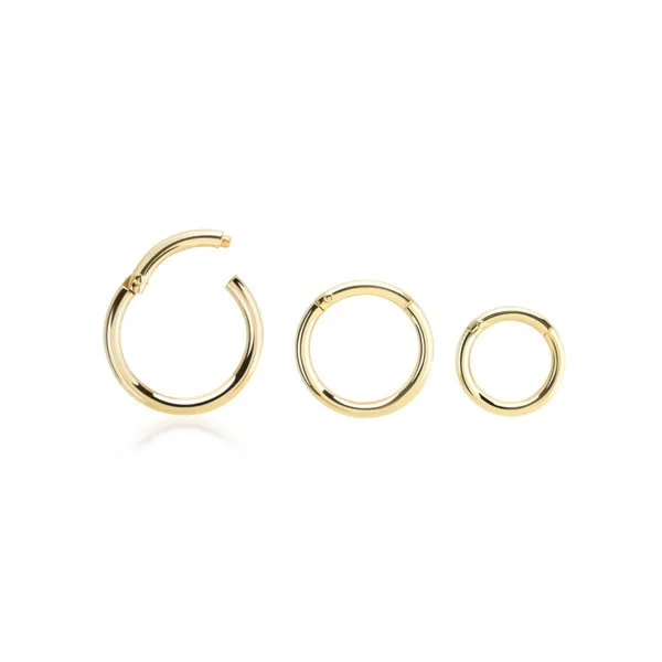 Piercing Segmentring Simple 14 Karat Echtgold