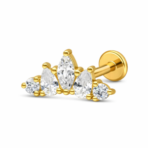 <center>Tiara<center>14K / 585er Echtgold<center>