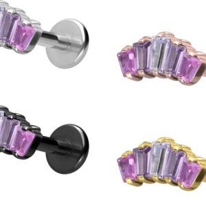 Piercing Ohrschmuck Kristall Brikett im Piercing Center Aurich