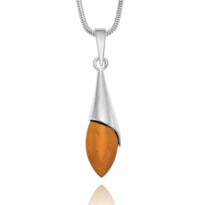 <center>Bernstein Tropfen<center>925 Silber<center>