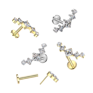 Ohrschmuck Kristallbogen im Piercing Center Aurich