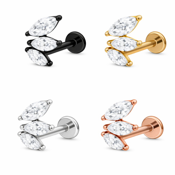 Piercing Ohrschmuck Tautropfen im Piercing Center Aurich