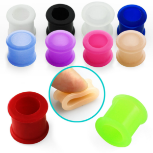 Piercing Tunnel aus Silikon im Piercing Center Aurich